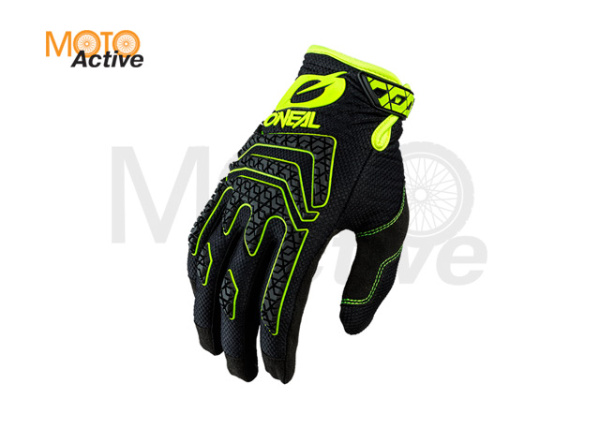 Перчатки эндуро-мотокросс O'NEAL SNIPER ELITE, черный/желтый